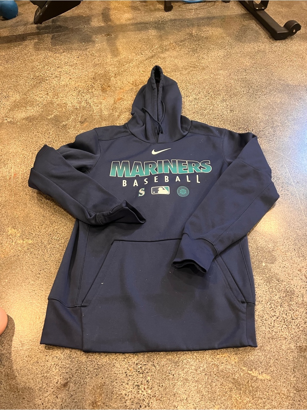 Nike Seattle Mariners Navy Pullover Hoodie - Mariners Baseball. Unisex.